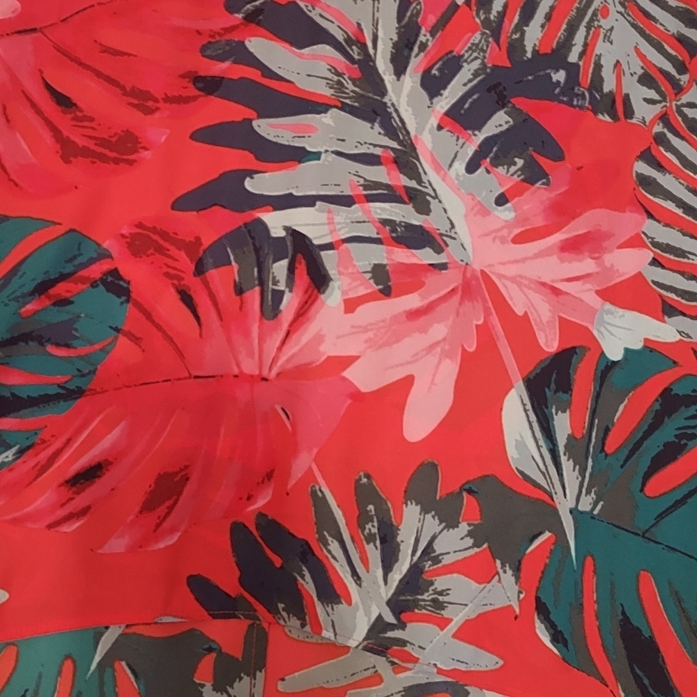 4/$18 Vibrant Tropical Sleeveless Blouse - Picture 3 of 6